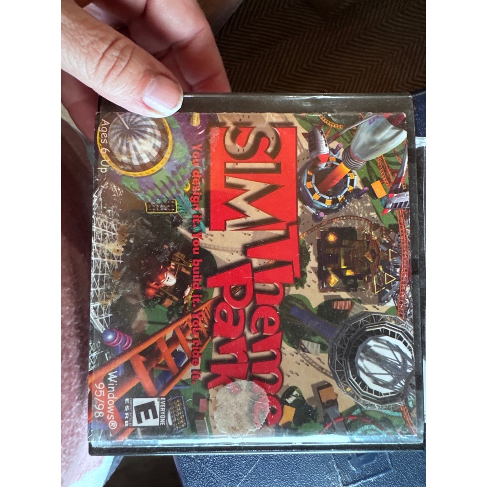 SimTheme Park PC Game Windows 95/98 Bullfrog Electronic Arts Big Box Jewel Case